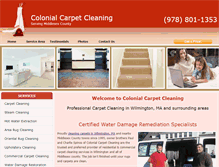 Tablet Screenshot of colonial-carpet-cleaning.com